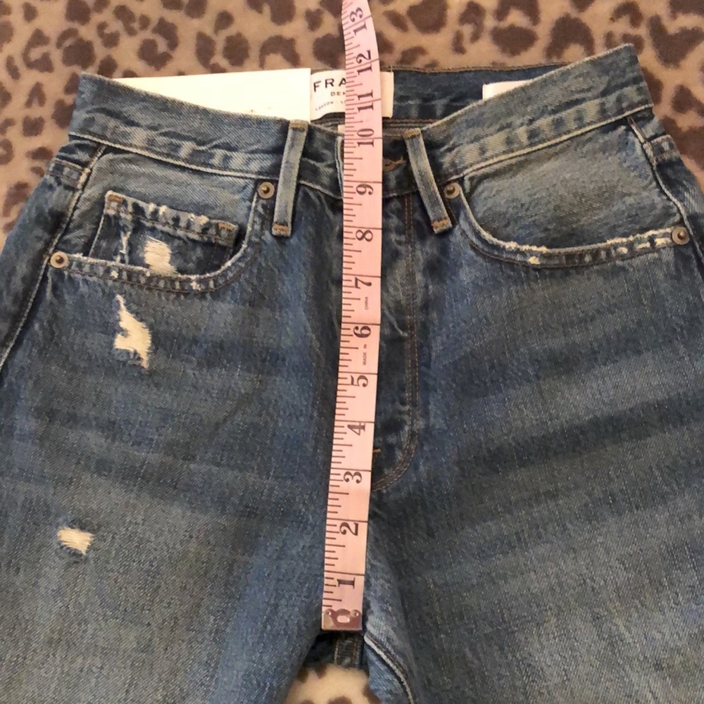 Frame Denim Le Original High Rise Straight Fit in Harborside Blue Size 24 - Picture 14 of 17